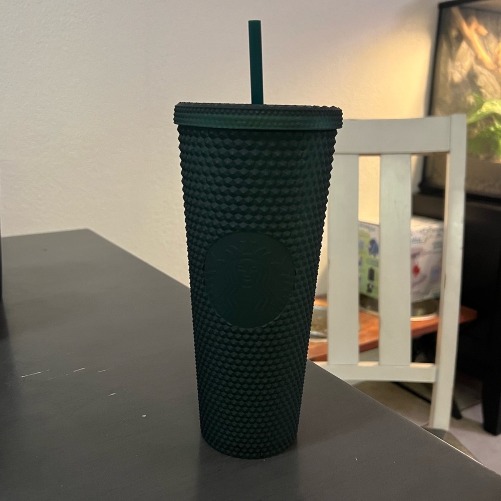 Starbucks - Dark Green Studded Tumbler